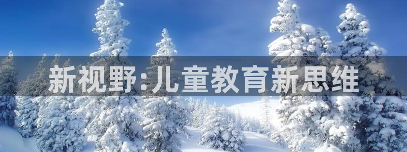 新航娱乐属于什么级别：新视野:儿童教育新思维