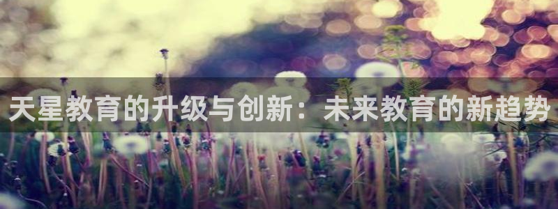 新航娱乐有限公司怎么样：天星教育的升级与创新：未来教育的新趋