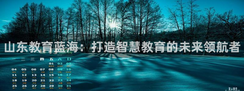 新航娱乐官网登录入口：山东教育蓝海：打造智慧教育的未来领航者
