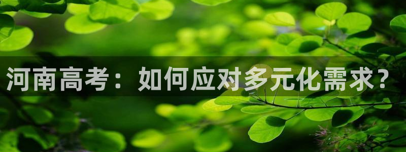 新航娱乐怎么开户：河南高考：如何应对多元化需求？